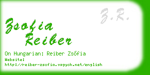 zsofia reiber business card