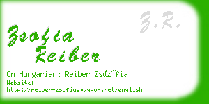 zsofia reiber business card